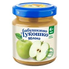 Пюре Бабушкино Лукошко яблоко, 100г