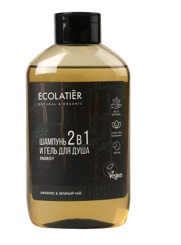 Изображение товара Гель для душа Ecolatier мужской кипарис-чай, 600мл