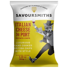 Чипсы Savoursmiths со вкусом итальянского сыра и портвейна, 150г