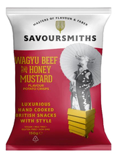 Чипсы Savoursmiths Говядина вагю и медовая горчица, 150г