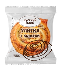 Улитка Русский хлеб с маком, 100г