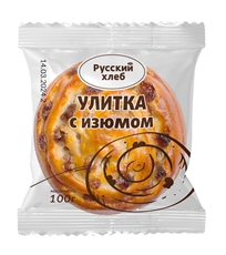 Улитка Русский хлеб с изюмом, 100г