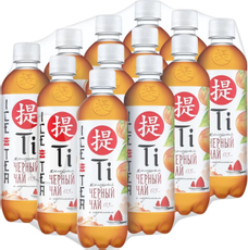Холодный чай Ti черный со вкусом лимона, 500мл x 12 шт