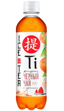 Холодный чай Ti черный со вкусом персика, 500мл