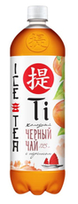 Холодный чай Ti черный со вкусом персика, 1.25л