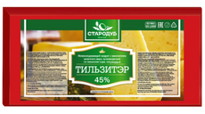 Сырный продукт Стародуб Тильзитер 45%, ~5.2кг