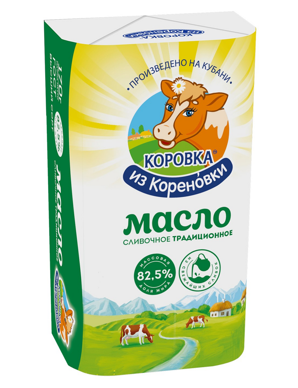Масло сливочное Коровка из Кореновки Традиционное 82.5%, 170г
