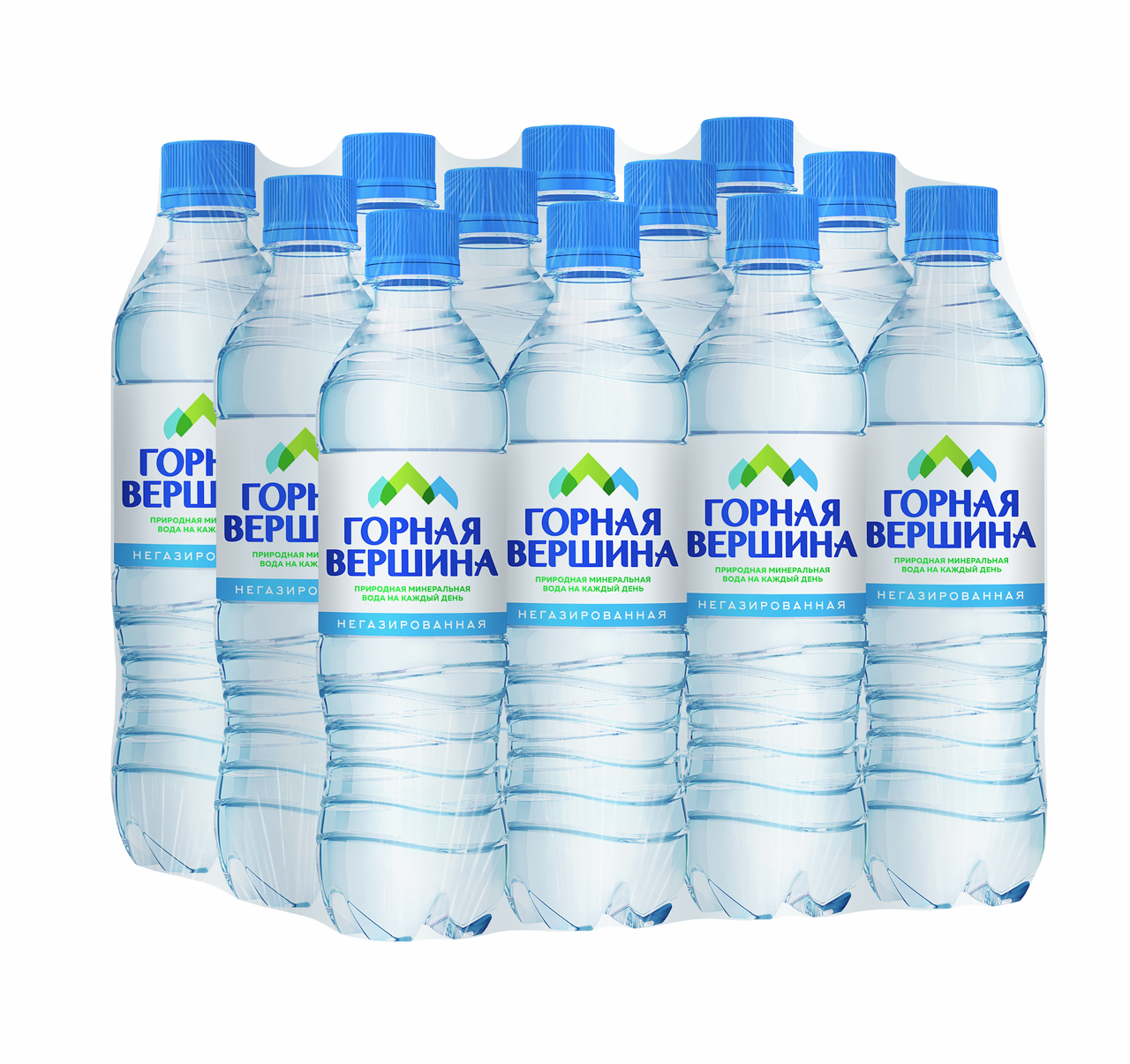 Вода Горная вершина питьевая негазированная, 500мл x 12 шт
