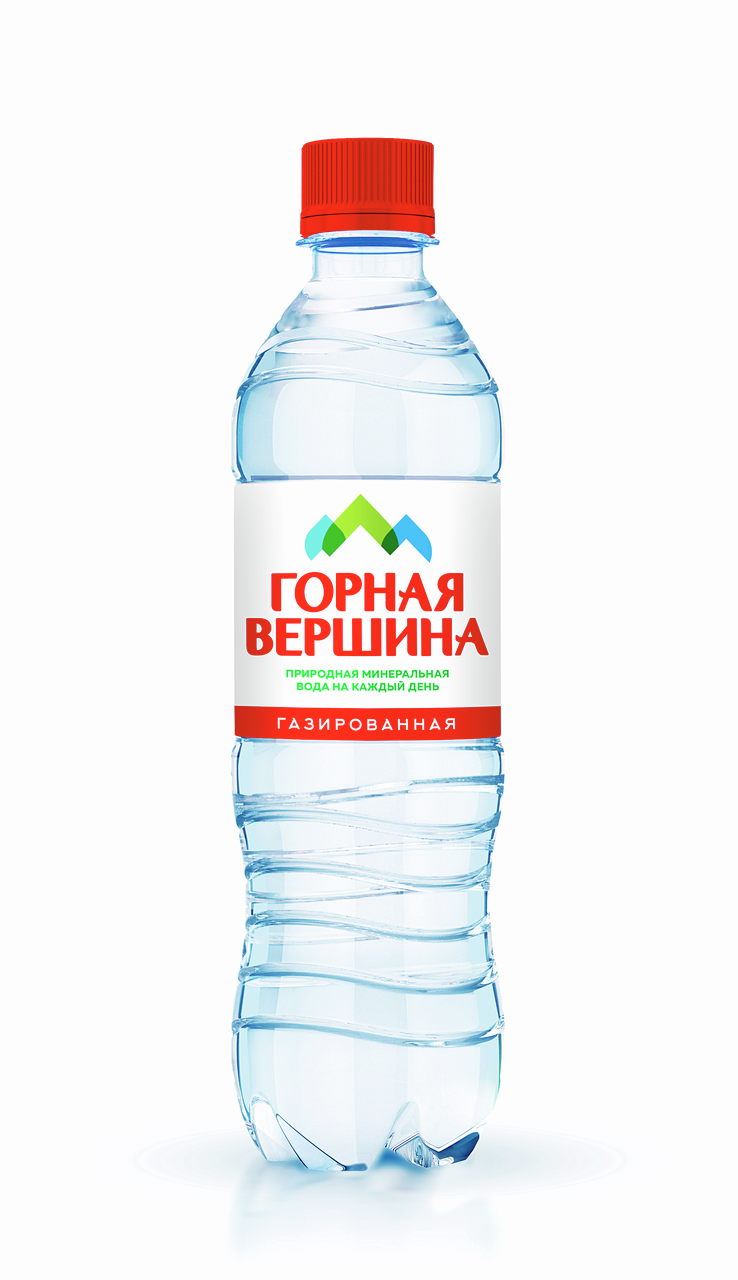 Вода Горная вершина питьевая газированная, 500мл