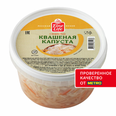 Fine Life Капуста квашеная с морковью, 500г