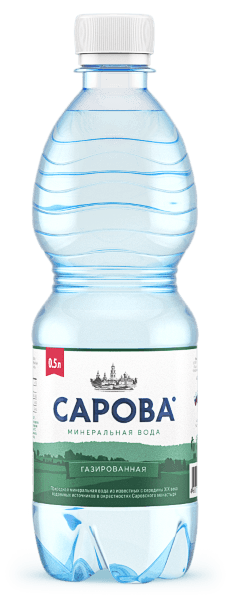 Вода Сарова минеральная газированная, 500мл
