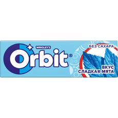 Жевательная резинка Orbit Сладкая мята без сахара, 14г