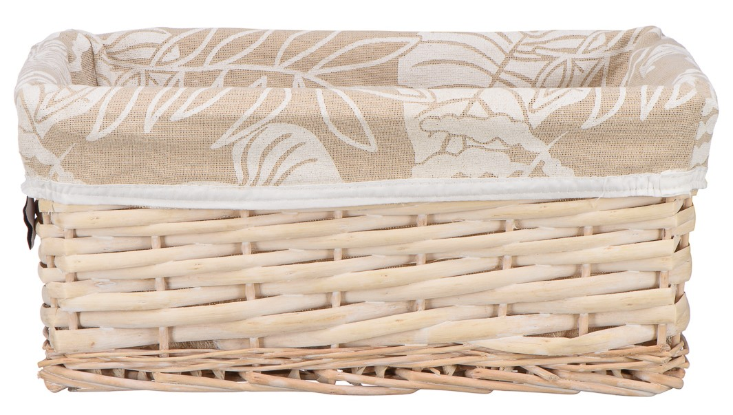 Корзина для хранения Natural House прямоугольная бежевая, 34 x 25 x 15см