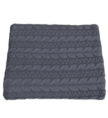 Плед Swan вязаный хлопок графит, 220 х 240см