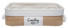Корзина для хранения Handy Home прямоугольная бежевая, 32 x 23 x 10см