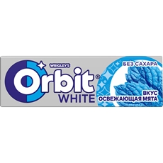 Жевательная резинка Orbit White освежающая мята без сахара, 14г