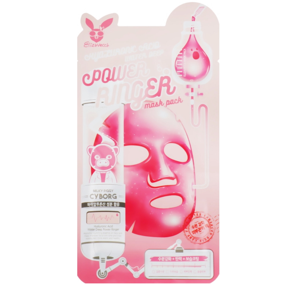 Маска для лица тканевая Elizavecca Hyaluronic Acid Water Deep Power Ringer, 23мл