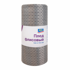 aro Плед флисовый серый винтаж, 130 х 170см