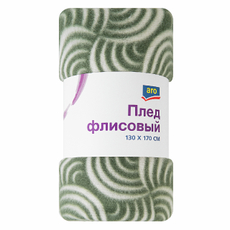 aro Плед флисов��й болотный 170г, 130 х 170см