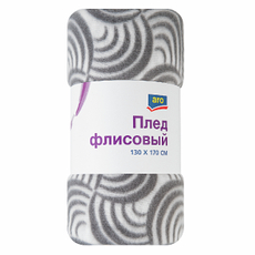 aro Плед флисовый серый 170г, 130 х 170см