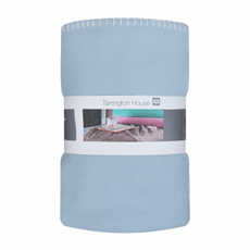Tarrington House Плед флисовый голубой, 130 х 170см