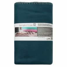 Tarrington House Плед флисовый синий, 130 х 170см