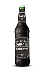 Пиво Bakalar Dark Beer фильтрованное темное, 0.5л