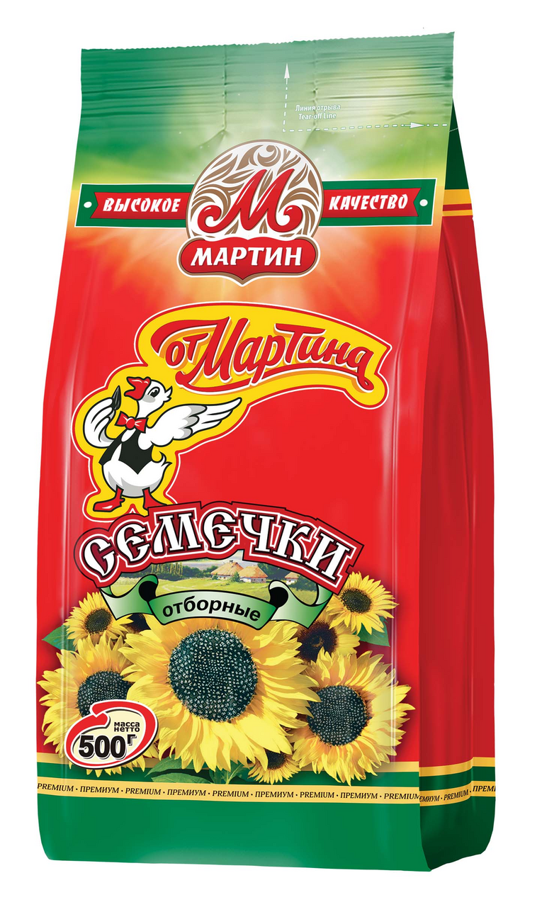 Семечки от Мартина Отборные обжаренные, 500г купить с доставкой на дом ...