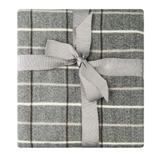 Tarrington House Плед трикотажный серый в клетку, 130 х 170см