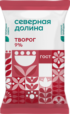 Творог Северная долина 9%, 180г