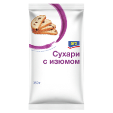 aro Сухари с изюмом, 350г
