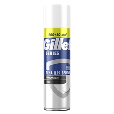 Пена для бритья Gillette Series очищающая с углем, 250мл