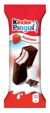 Пирожное бисквитное глазированное Kinder Pingui с клубникой, 30г