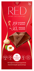 Шоколад Red Delight молочный с фундуком и макадамией, 85г
