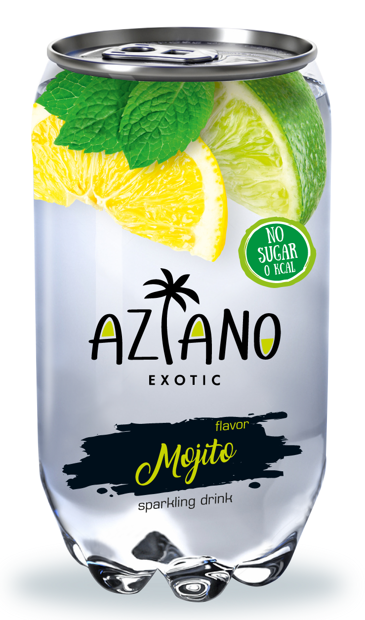 Изображение товара Напиток Aziano Мохито газированный, 350мл