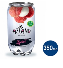 Напиток Aziano Личи газированный, 350мл
