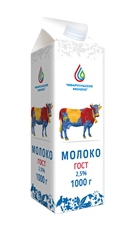 Молоко Чебаркульское молоко пастеризованное 2.5%, 1кг