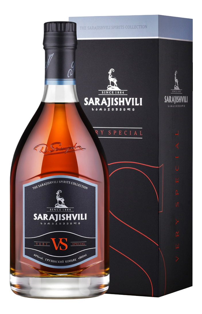 Изображение товара Коньяк Sarajishvili VS 6 лет в подарочной упаковке 0.5л премиум класс грузия