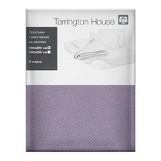 Tarrington House Простыня лиловая трикотаж на резинке, 160 x 200см