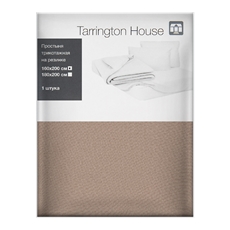 Tarrington House Простыня латте трикотаж на резинке, 160 x 200см