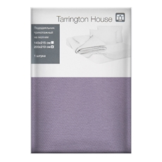 Tarrington House Пододеяльник лиловый трикотаж на молнии, 200 x 210см
