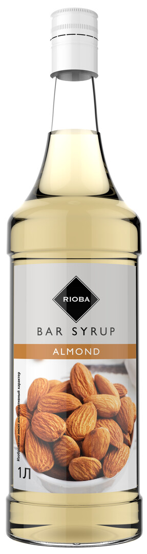 Изображение товара RIOBA Сироп миндаль 1л - ароматный ореховый сироп для десертов и напитков