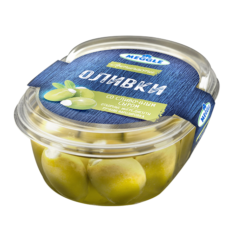 Оливки Meggle со сливочным сыром, 210г