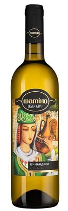Изображение товара Вино Алазанская Долина Mamiko Цинандали белое сухое, 0.75л