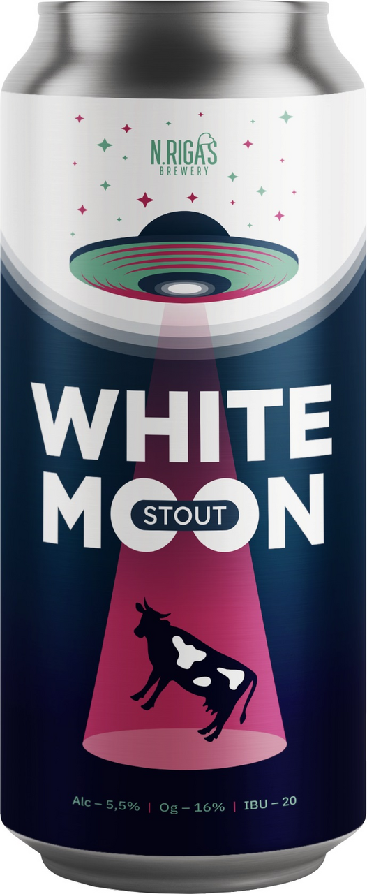 Изображение товара Напиток пивной New Riga's Brewery White Moon Staut 0.45л
