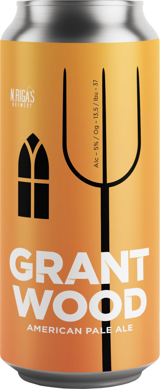 Изображение товара Пиво New Riga's Brewery Grant Wood Apa, 0.45л
