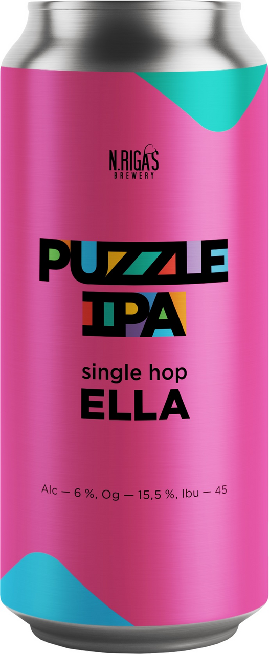 Изображение товара Пиво New Riga's Brewery Puzzle IPA Sing Hop American, 0.45л