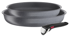 Набор посуды Tefal с ручкой Natural Force Ingenio 24см, 28см