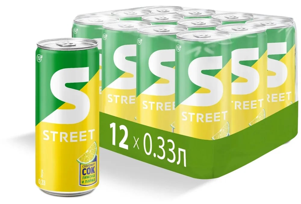 Напиток Street газированный, 330мл x 12 шт