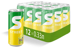 Напиток Street газированный, 330мл x 12 шт